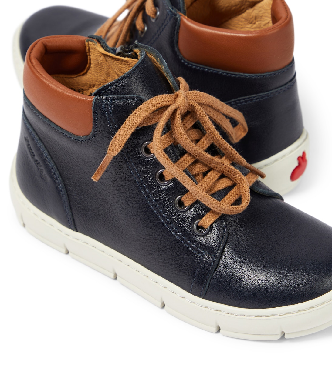 Schnürstiefel Start Top aus Leder | Pom d'Api