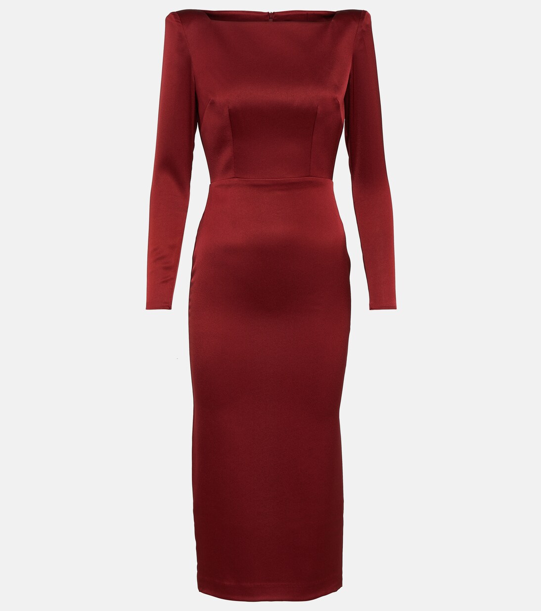 Robe midi en crêpe de satin | Alex Perry