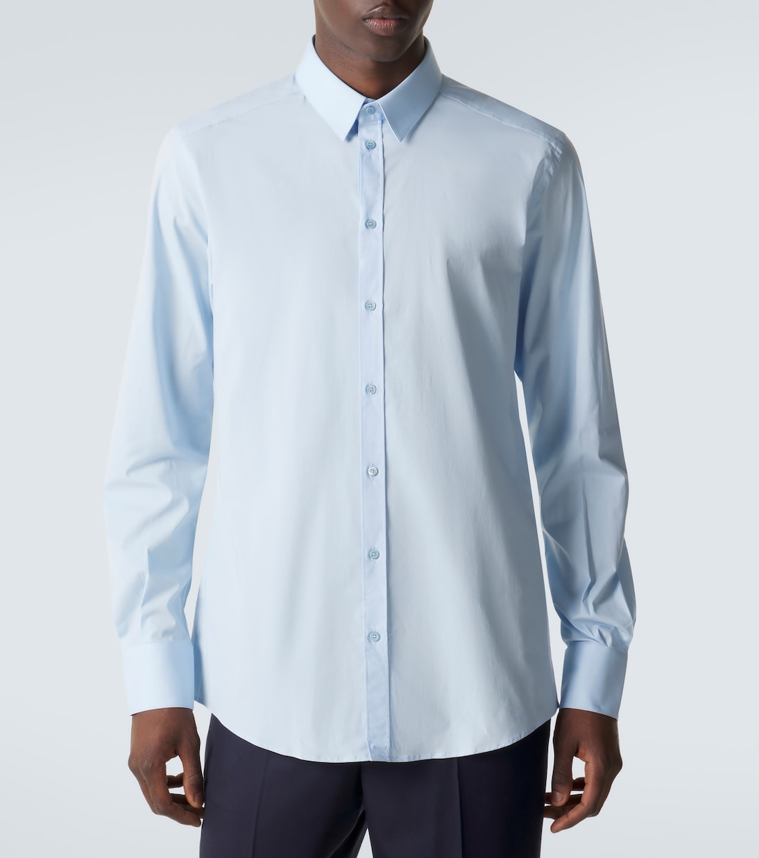 Cotton-blend poplin Oxford shirt | Dolce&Gabbana