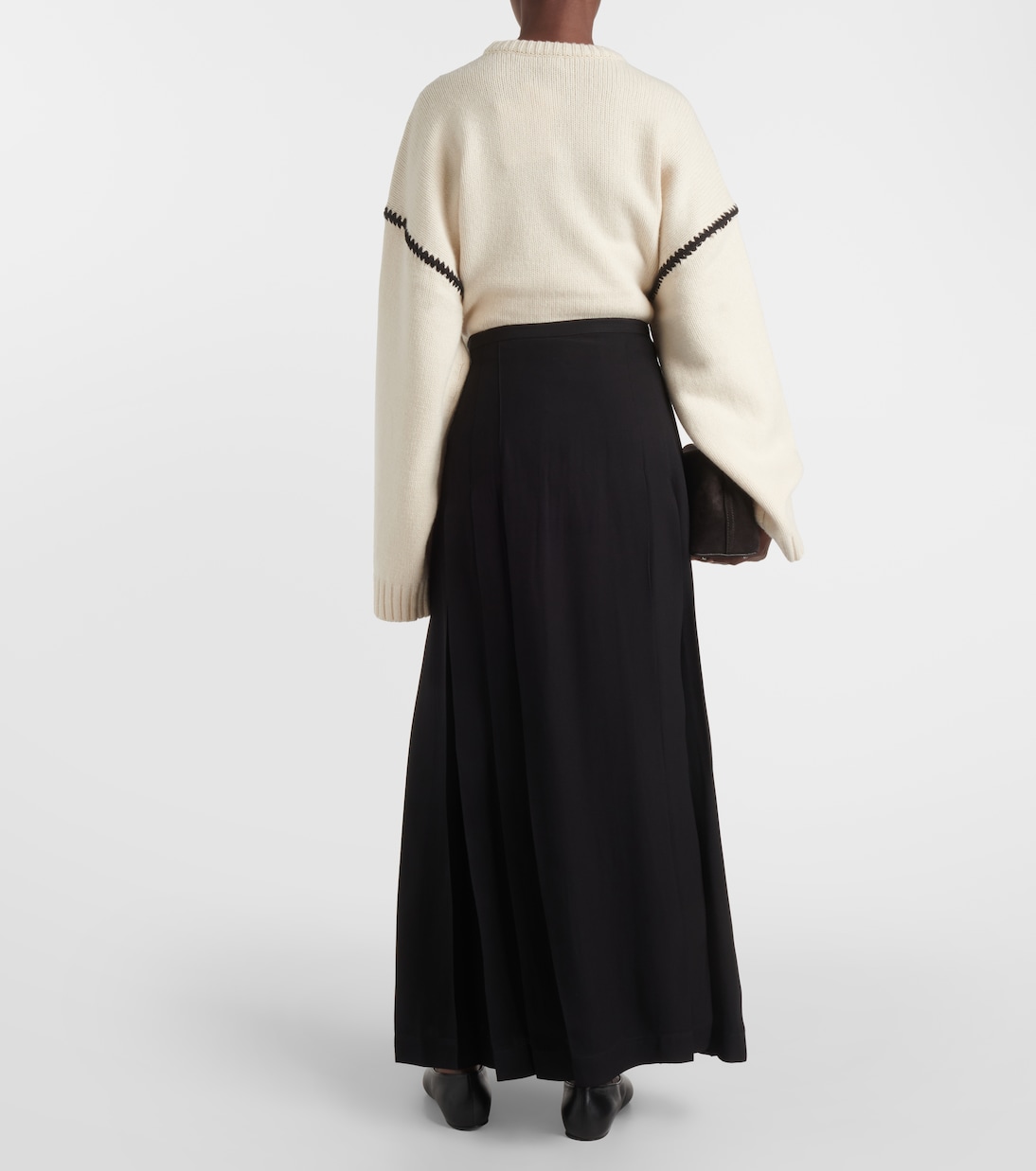 랩 크레이프 맥시 스커트 | Toteme