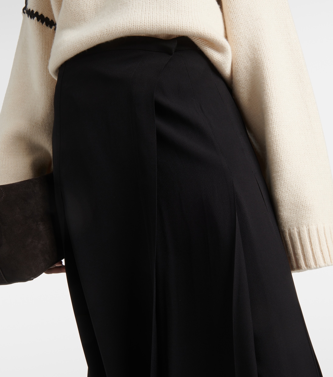 랩 크레이프 맥시 스커트 | Toteme