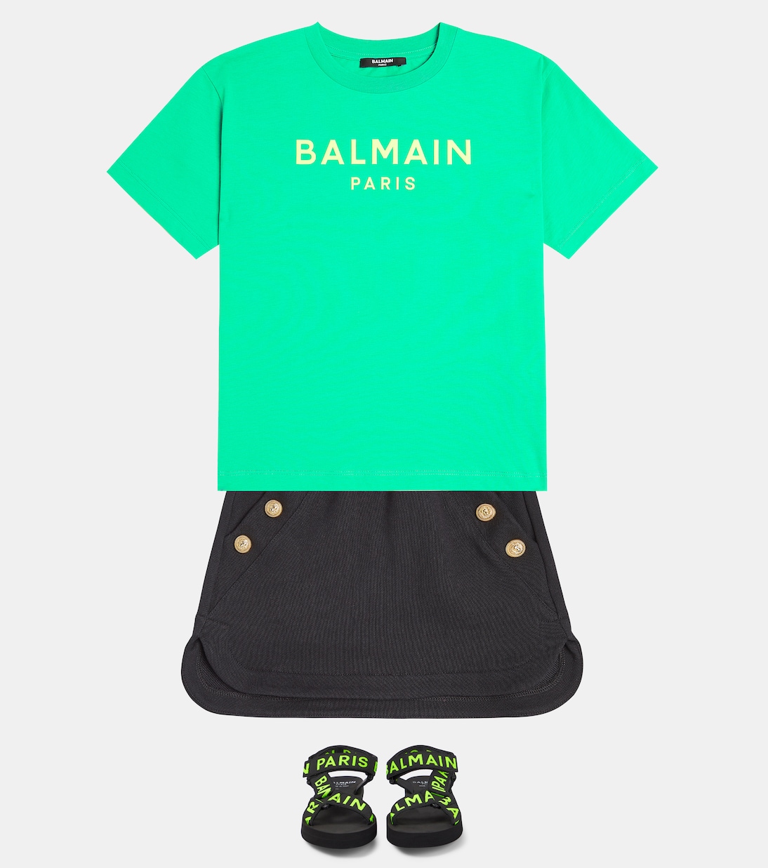 Logo cotton jersey T-shirt | Balmain Kids