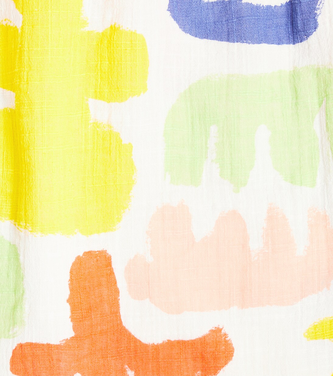 Carnival puff-sleeve cotton dress | Bobo Choses