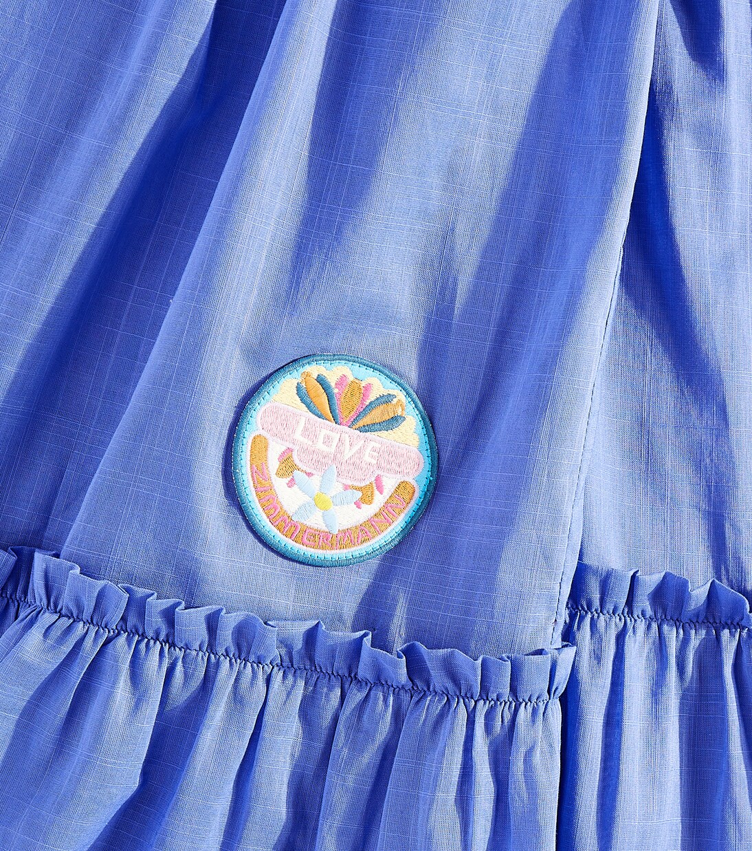 Pop embroidered shirred cotton dress | Zimmermann Kids