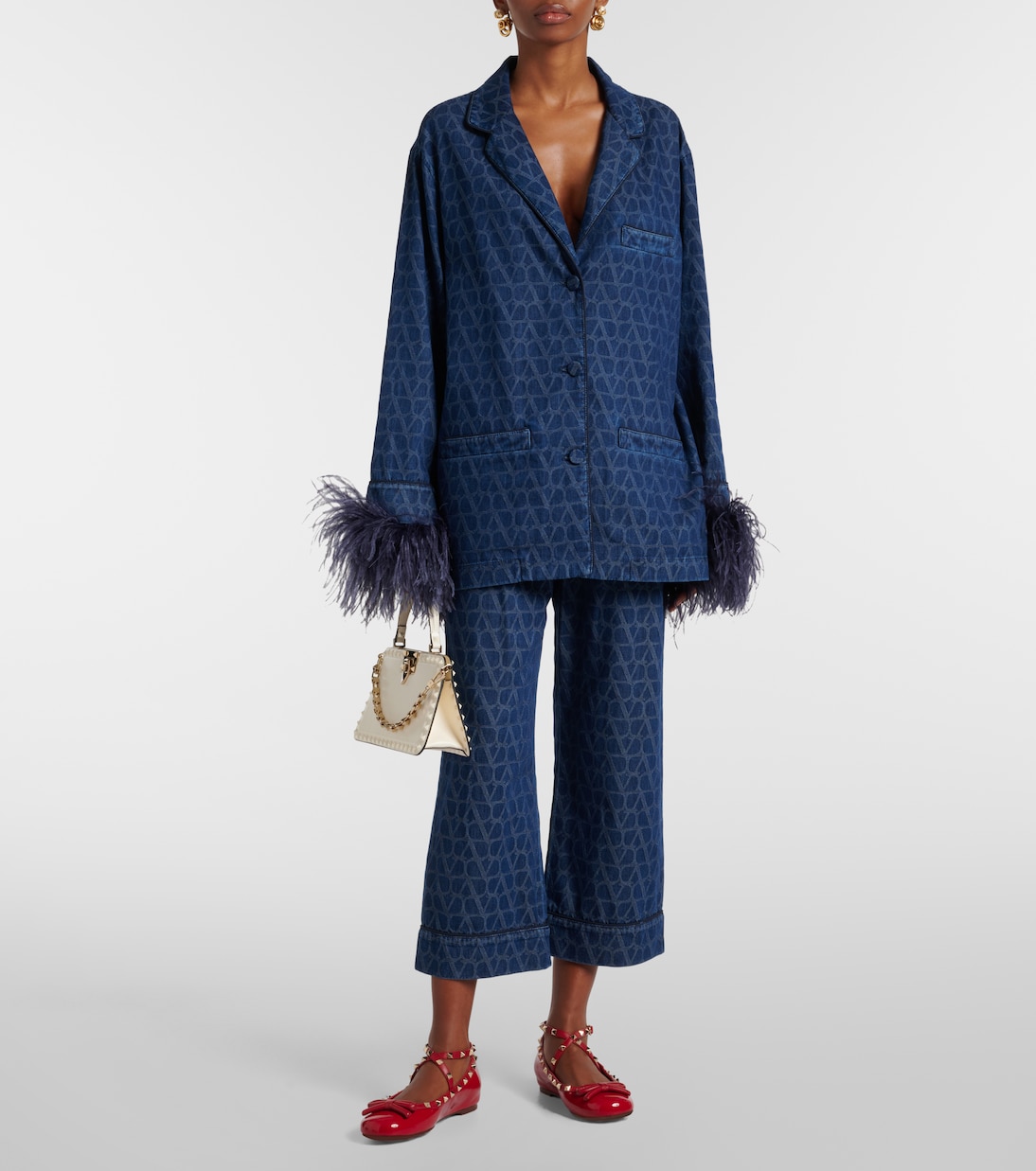 Ballerinas Rockstud aus Lackleder | Valentino Garavani