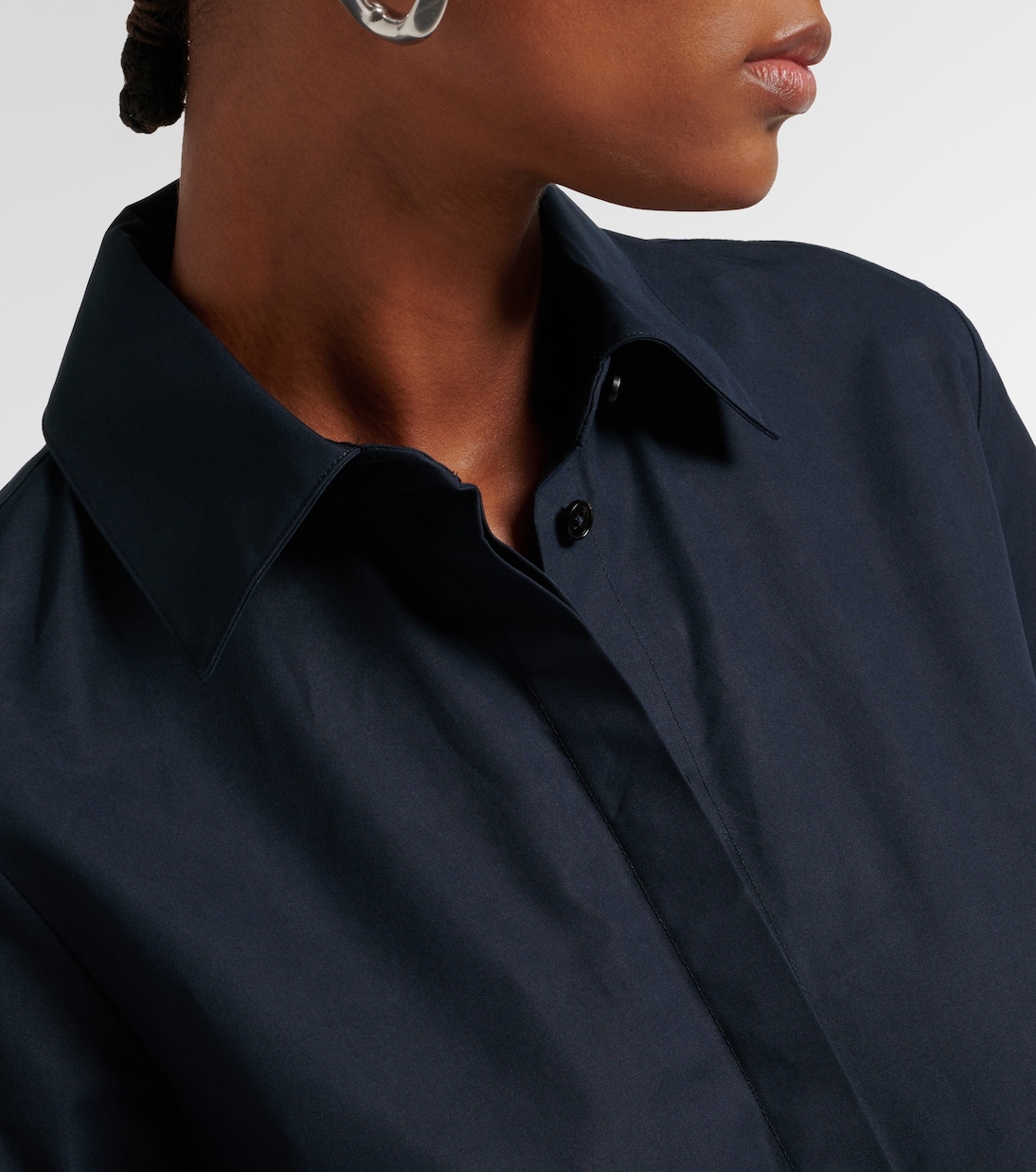 Abito chemisier in popeline di cotone | Jil Sander