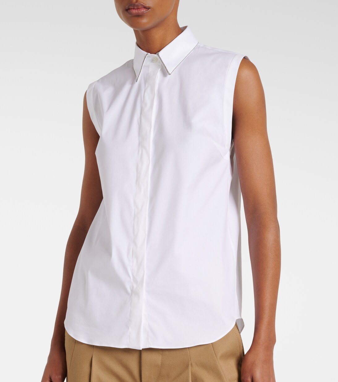 Cotton-blend shirt | Brunello Cucinelli