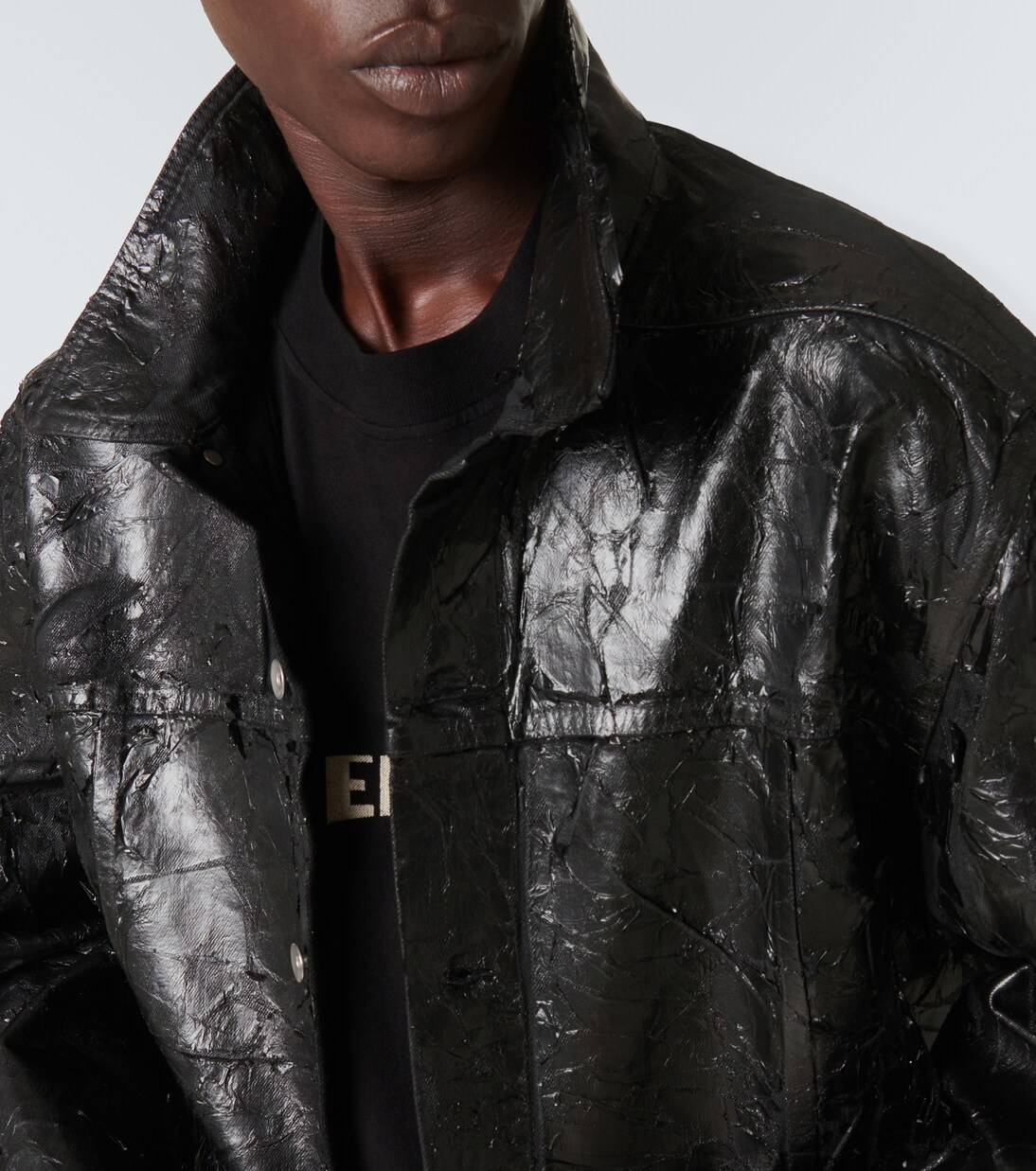 Beschichtete Jeansjacke  | Rick Owens