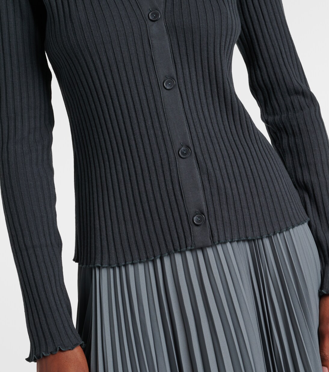 Polopullover aus Rippstrick | Vince