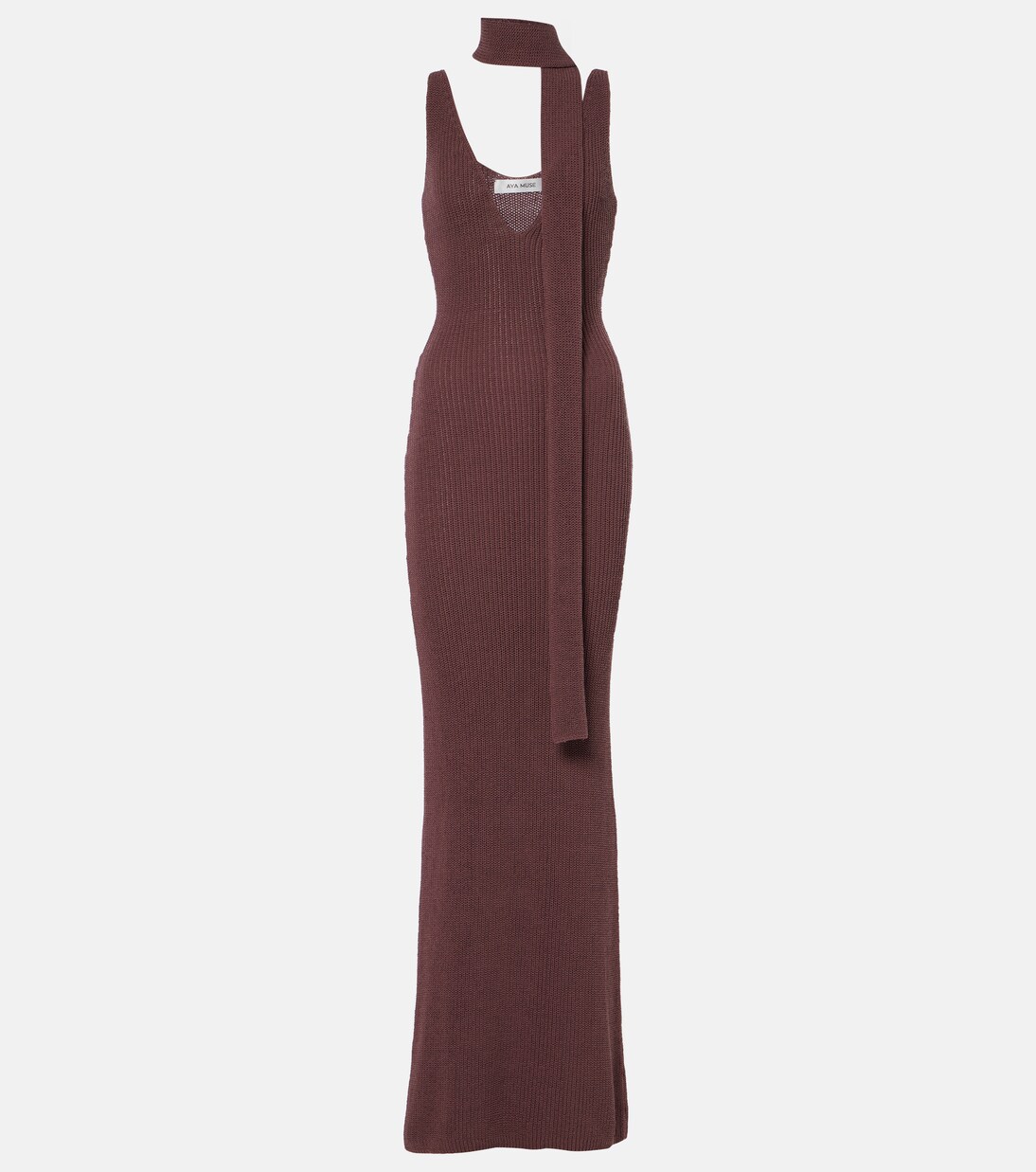 Robe longue en coton mélangé | Aya Muse