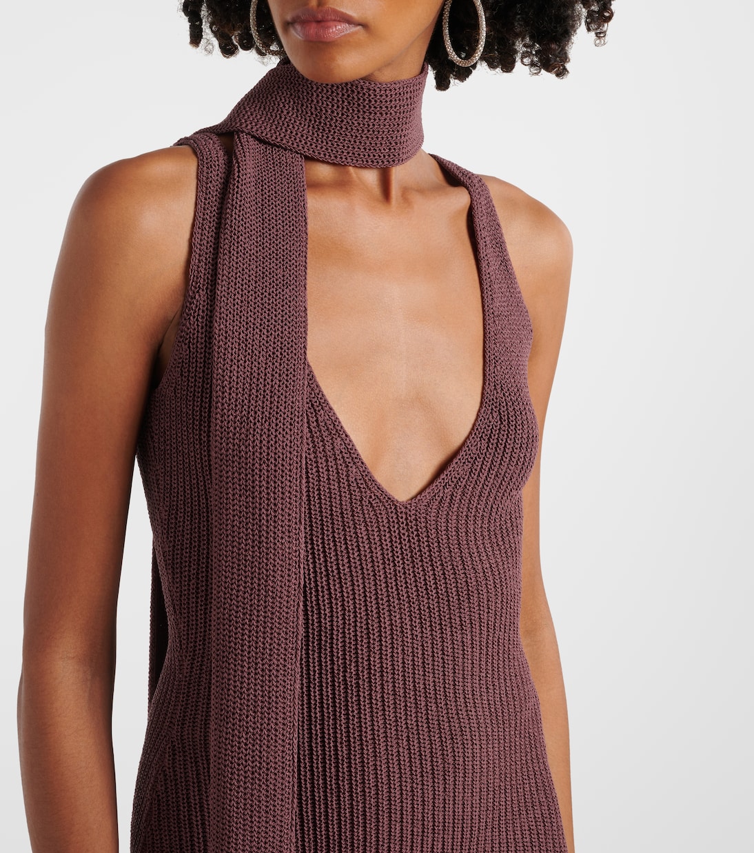 Robe longue en coton mélangé | Aya Muse