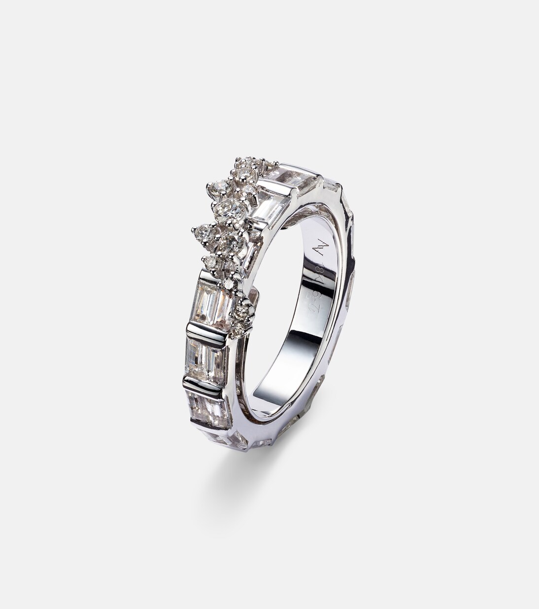 Bague Scatter en or blanc 18 ct, saphirs et diamants | Ananya