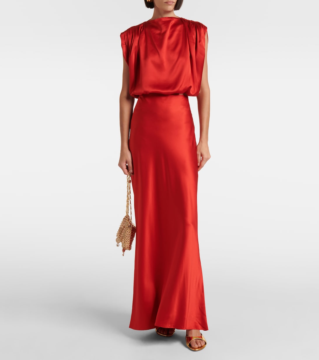 Maxirock aus Seidensatin | The Sei