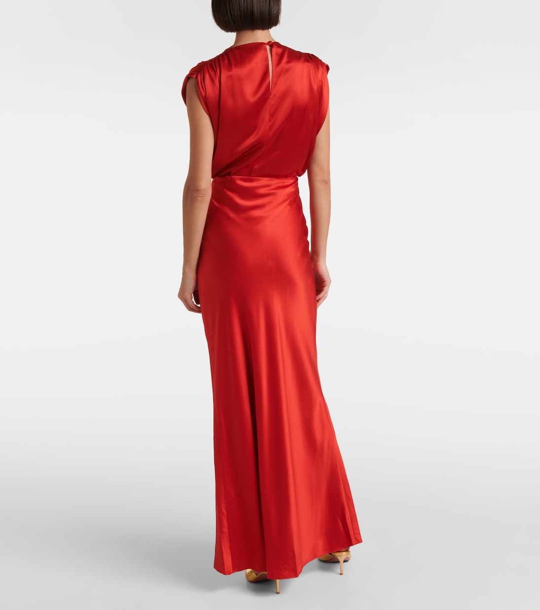 Maxirock aus Seidensatin | The Sei