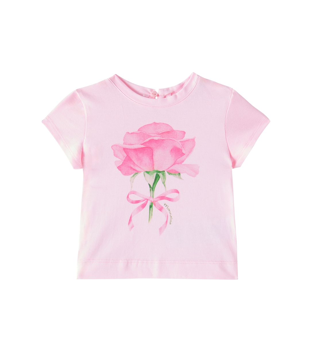 Bébé – T-shirt en coton à fleurs | Monnalisa