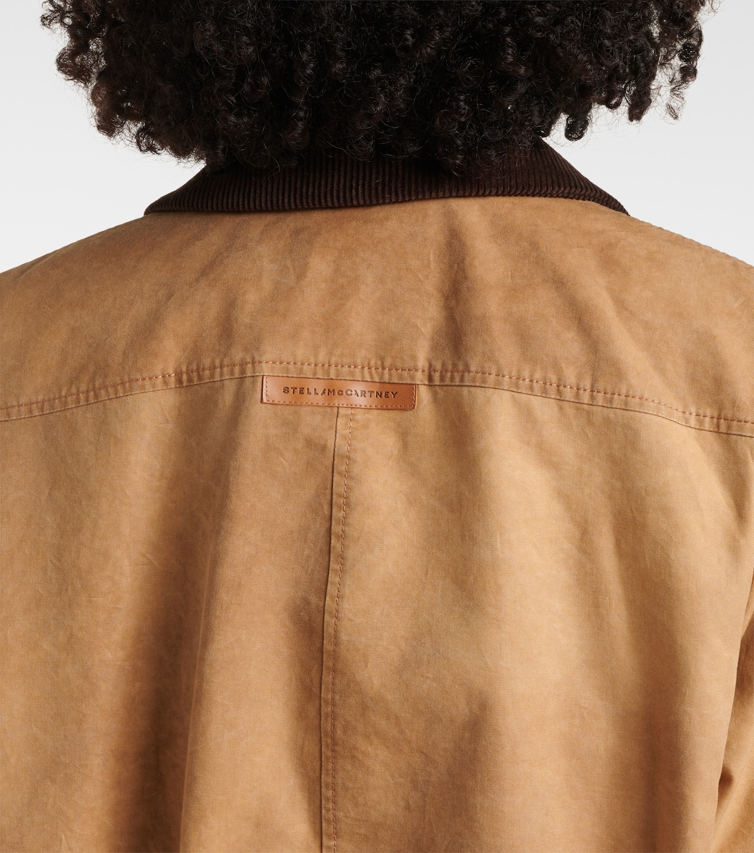 Corduroy-trimmed cotton field jacket  | Stella McCartney