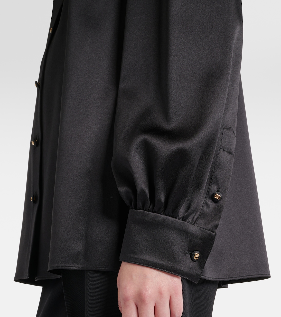 Schluppenbluse aus Satin | Dolce&Gabbana