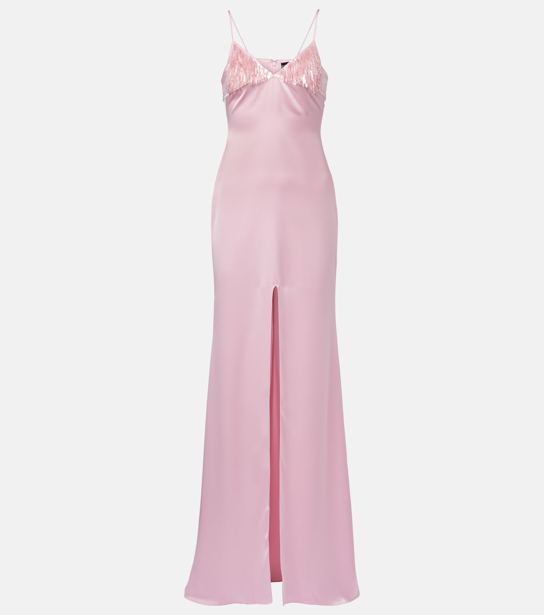 Robe longue en satin à sequins | David Koma