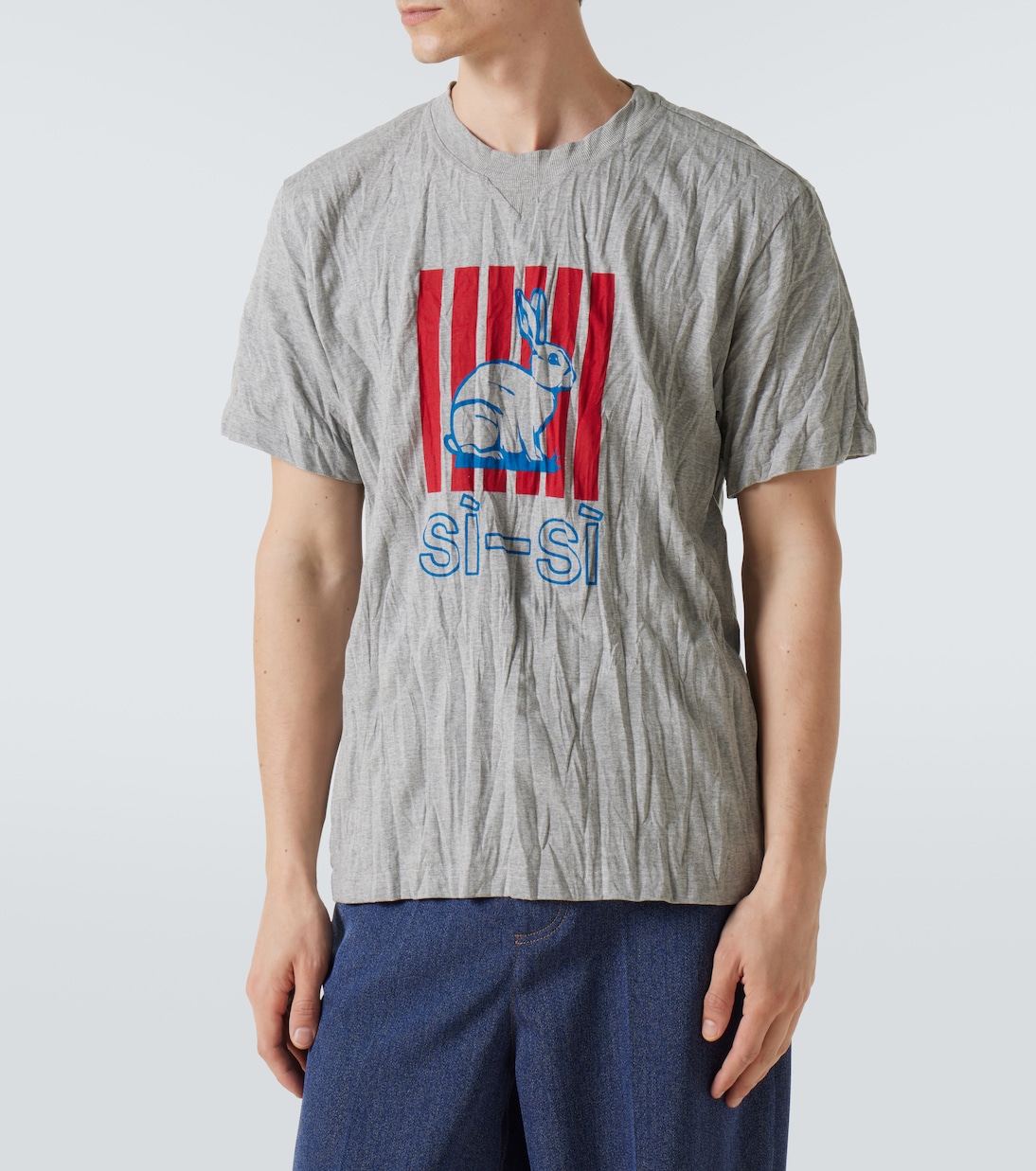 Printed cotton-blend jersey T-shirt | Bottega Veneta