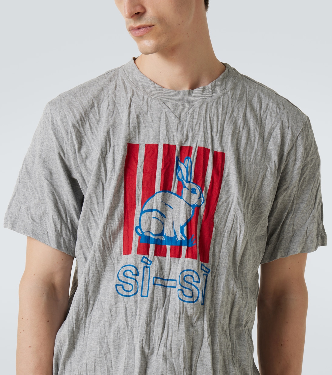 Printed cotton-blend jersey T-shirt | Bottega Veneta