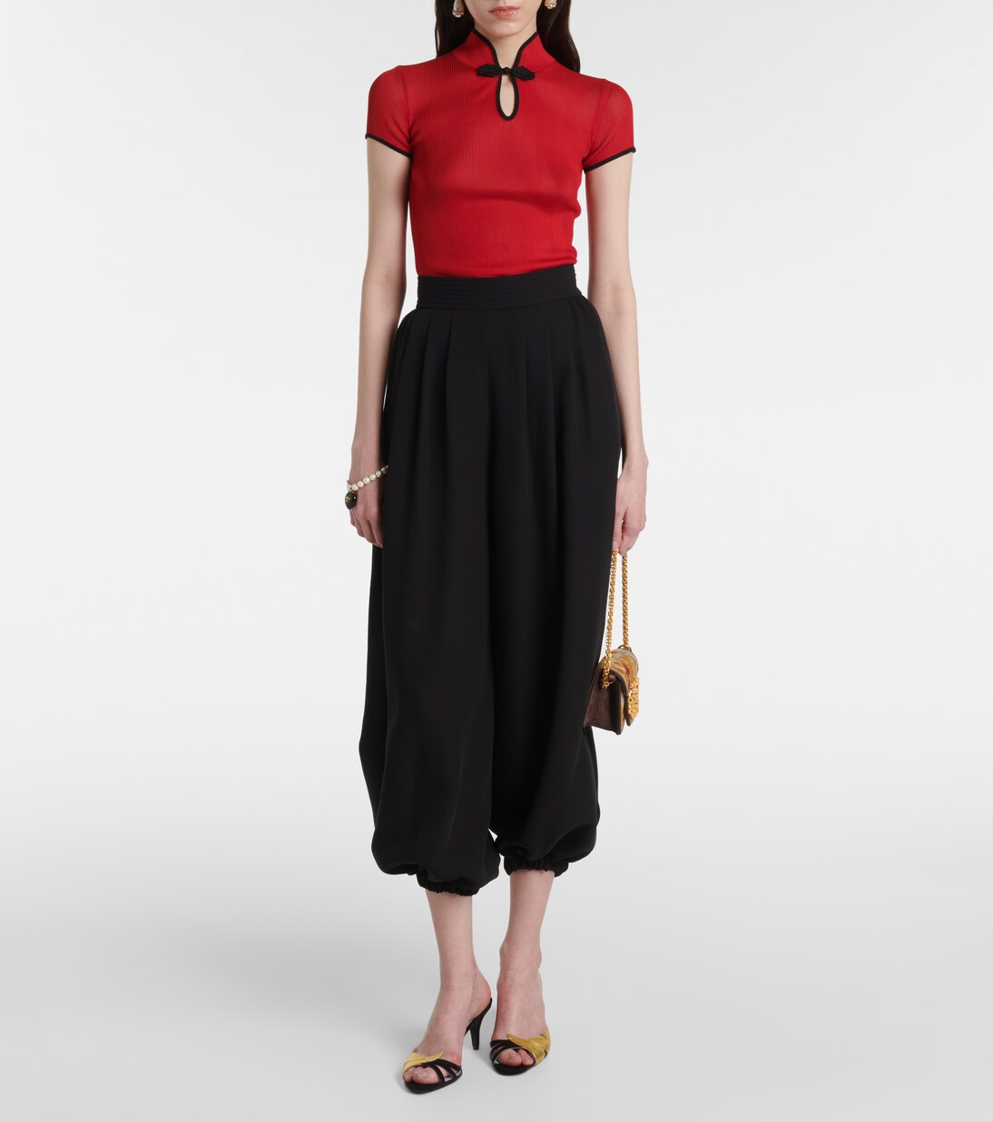 Foliefoliage 65 suede and leather sandals | Valentino Garavani