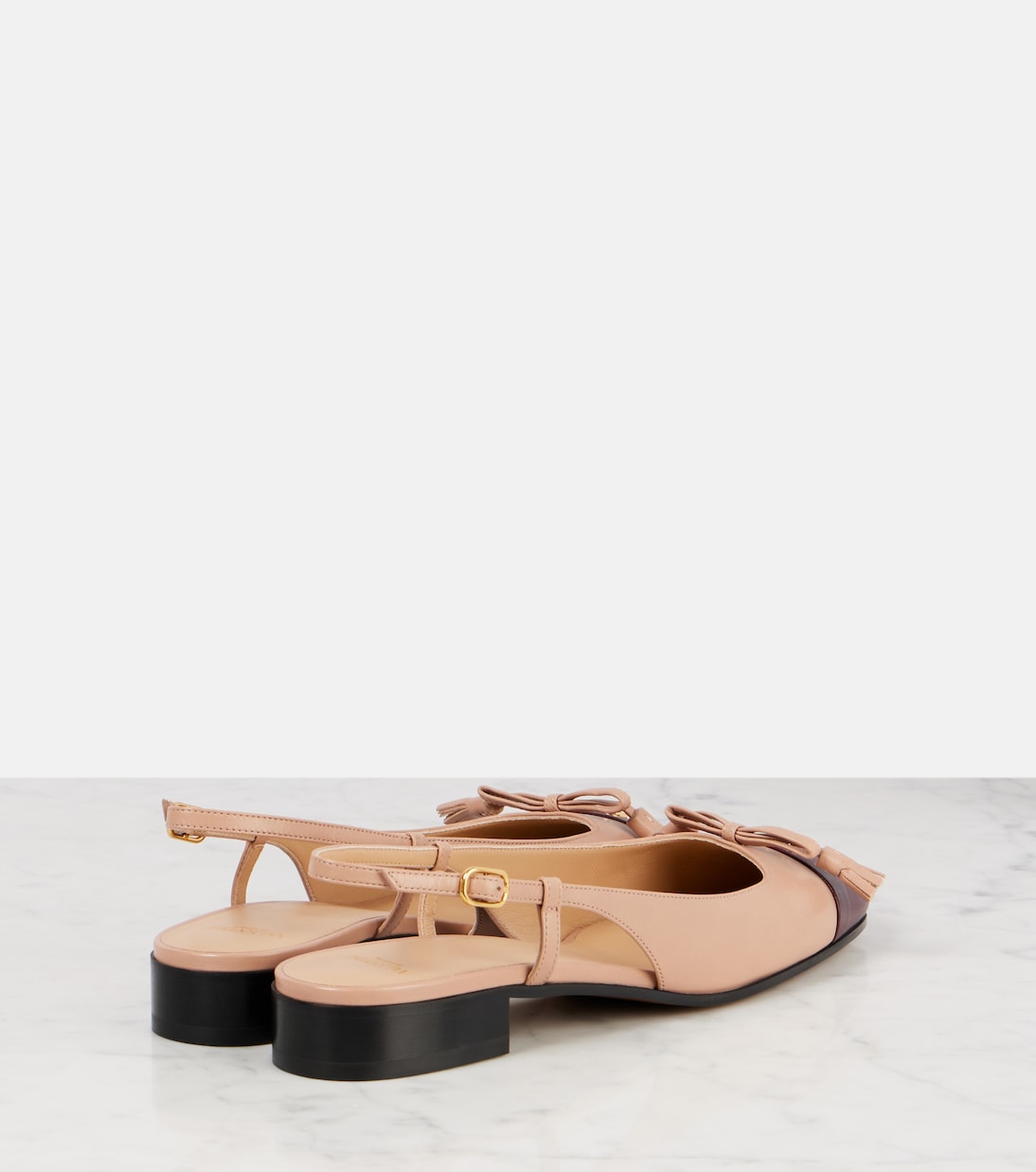 Valet Du Roi leather slingback flats | Valentino Garavani