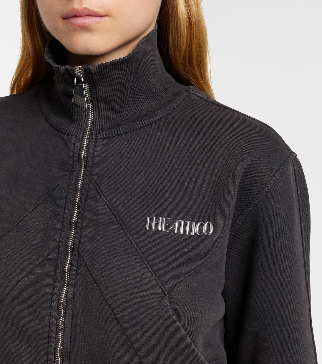 Sudadera cropped de algodón | The Attico