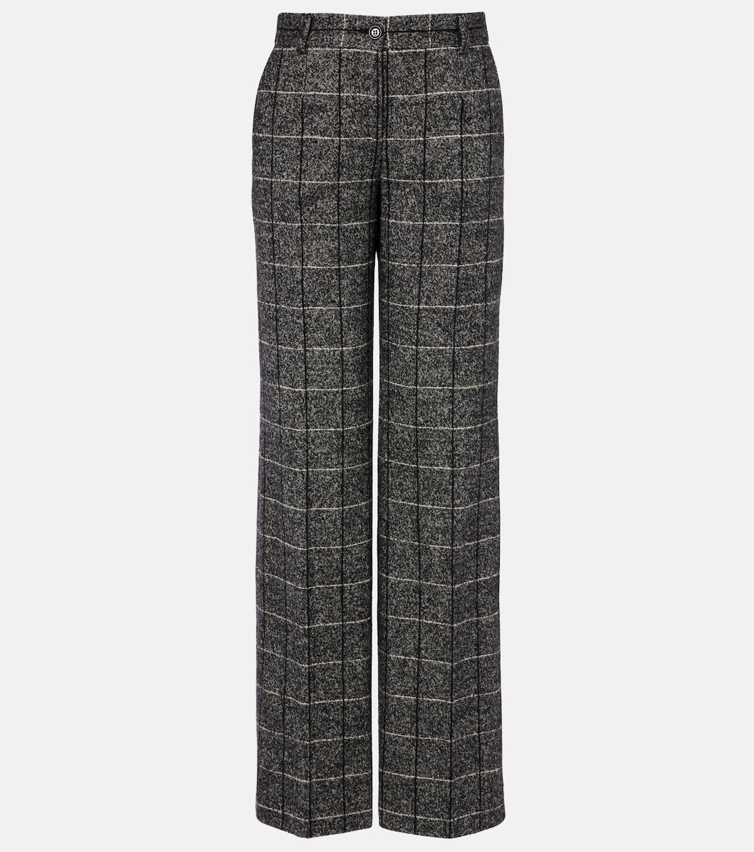 High-rise wool-blend wide-leg pants | Dolce&Gabbana