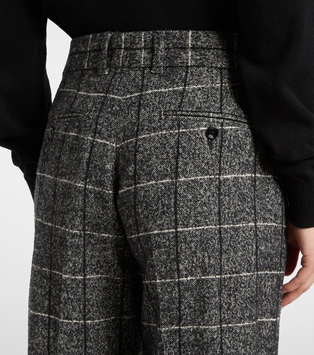 High-rise wool-blend wide-leg pants | Dolce&Gabbana