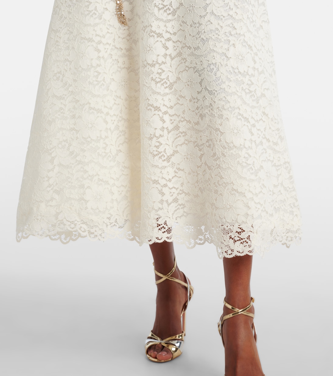 Verziertes Cocktailkleid Hallis aus Spitze | Costarellos