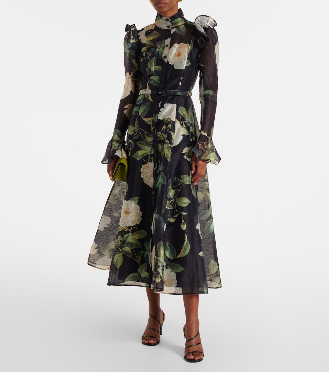 Midikleid Katrina aus einem Leinengemisch | Leo Lin