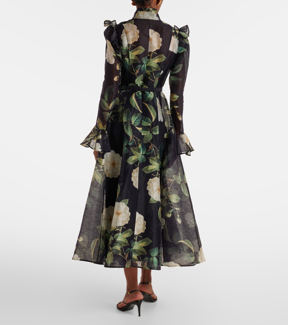 Midikleid Katrina aus einem Leinengemisch | Leo Lin