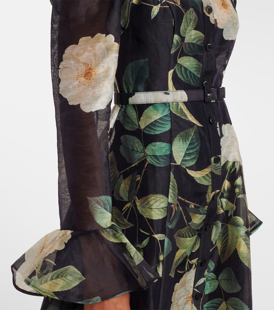 Midikleid Katrina aus einem Leinengemisch | Leo Lin