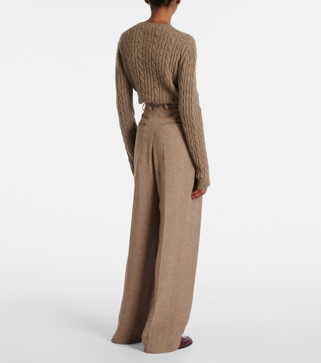 Pantalon ample en lin  | Loro Piana