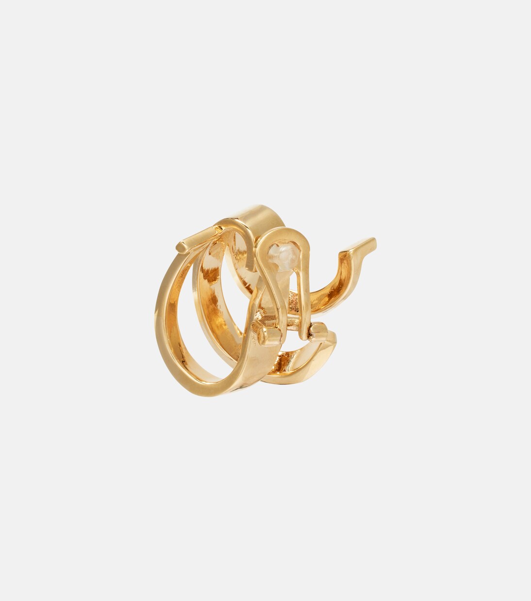 Triple Gancini clip-on earrings | Ferragamo