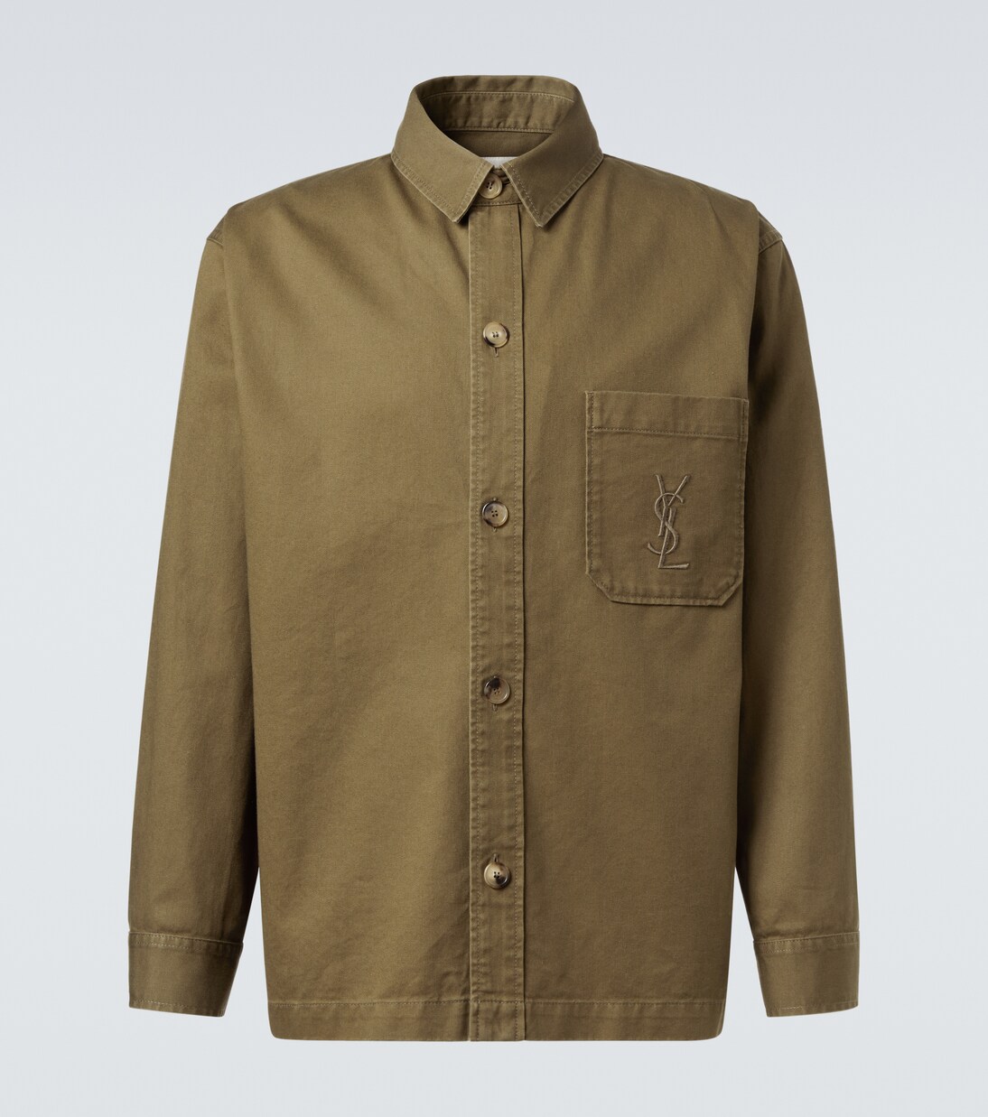 Cassandre cotton and linen overshirt | Saint Laurent
