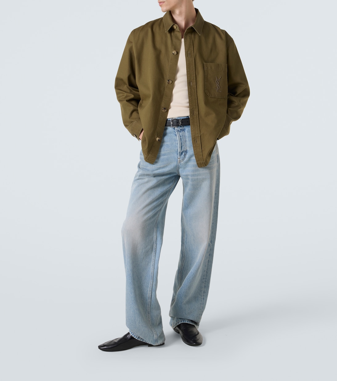 Cassandre cotton and linen overshirt | Saint Laurent