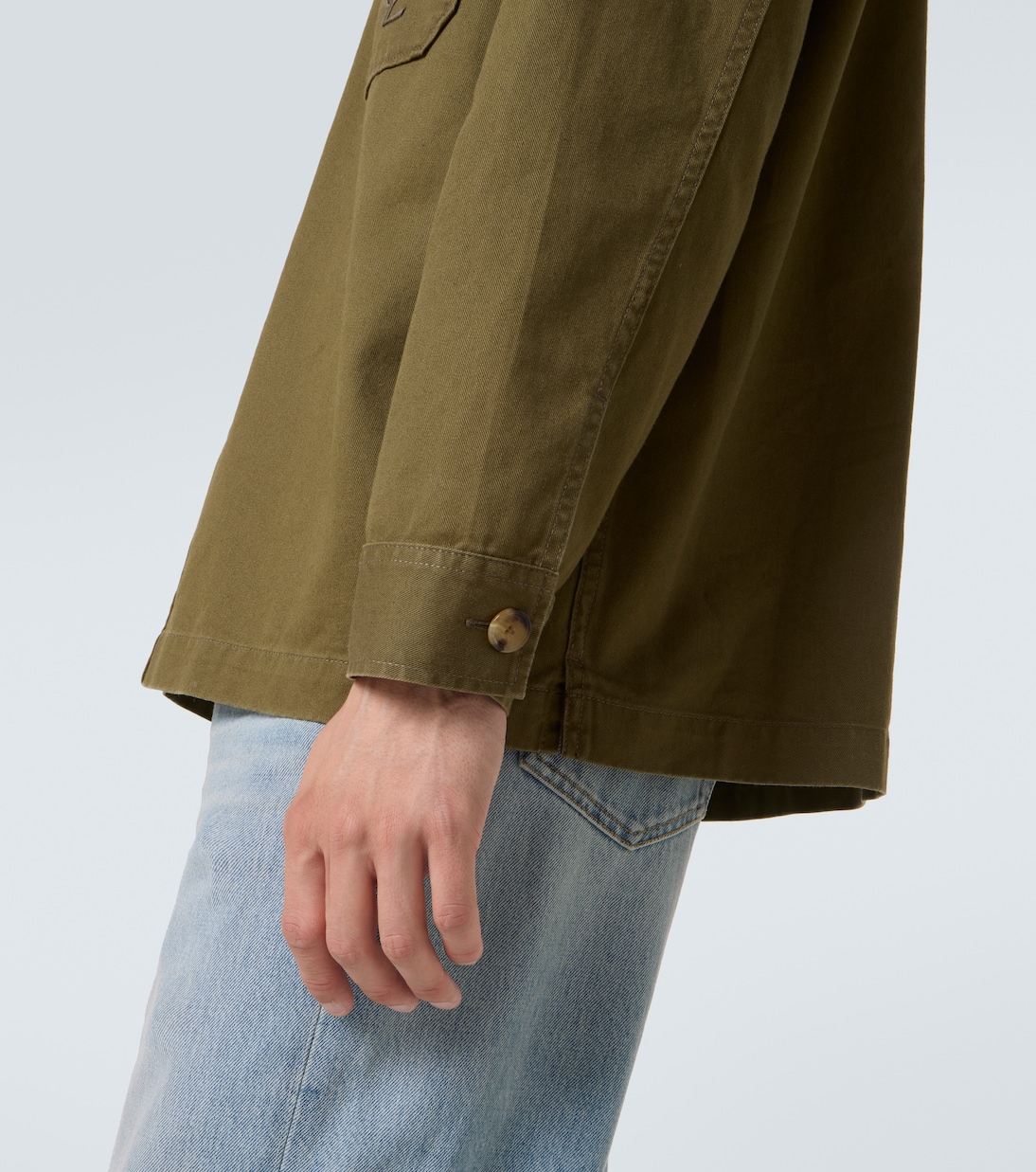 Cassandre cotton and linen overshirt | Saint Laurent