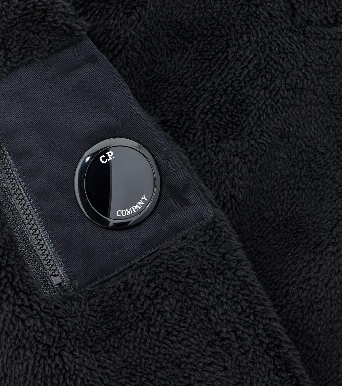 Lens teddy fleece jacket | C.P. Company Kids