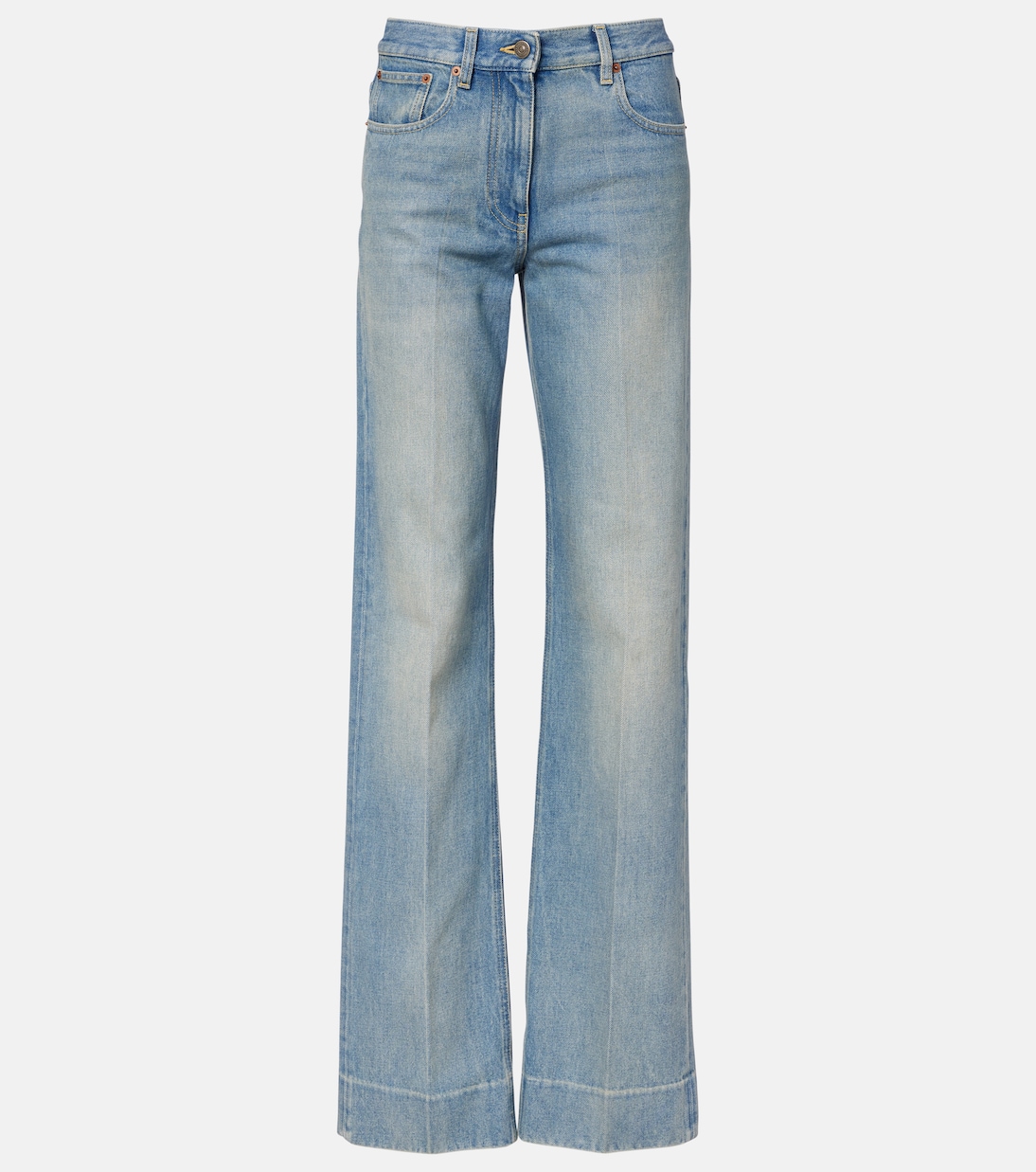 Wide-Leg Low-Rise Jeans  | Valentino
