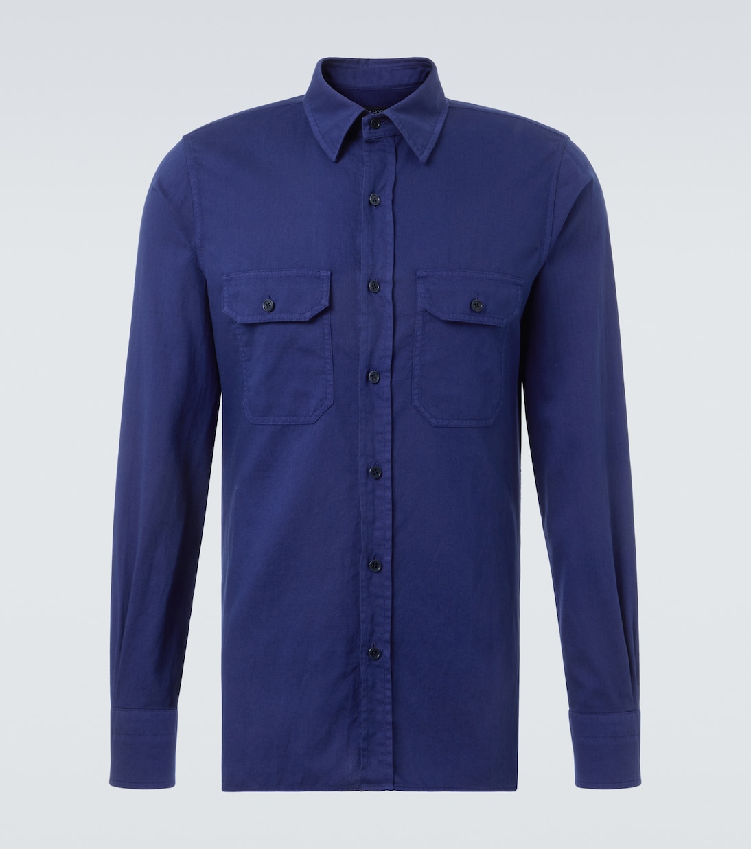 Cotton and linen drill shirt | Tom Ford