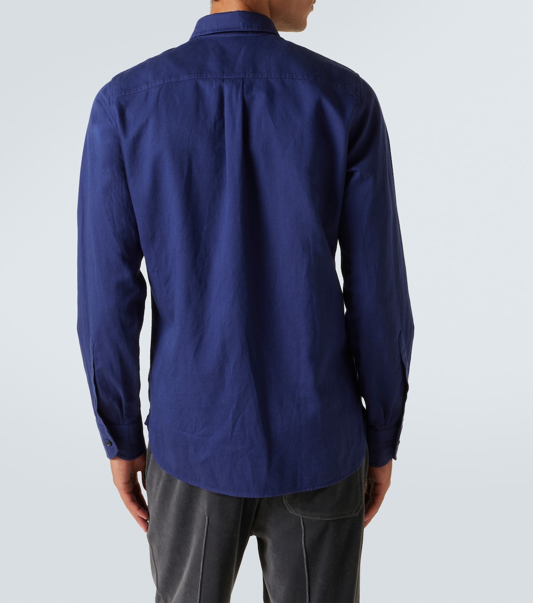 Cotton and linen drill shirt | Tom Ford