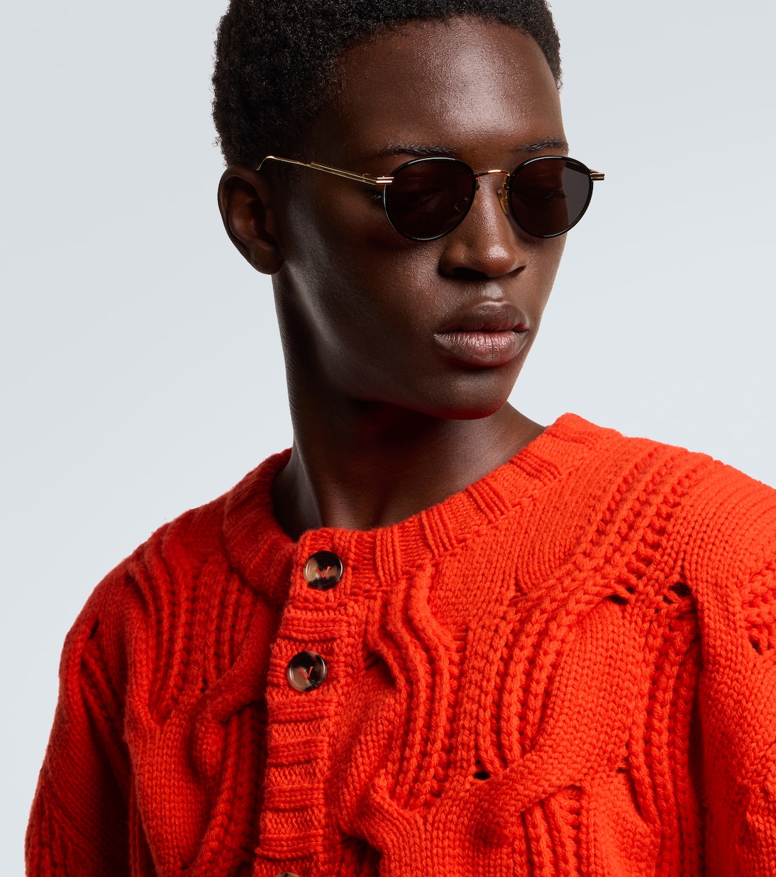 Lunettes de soleil Light Ribbon rondes | Bottega Veneta