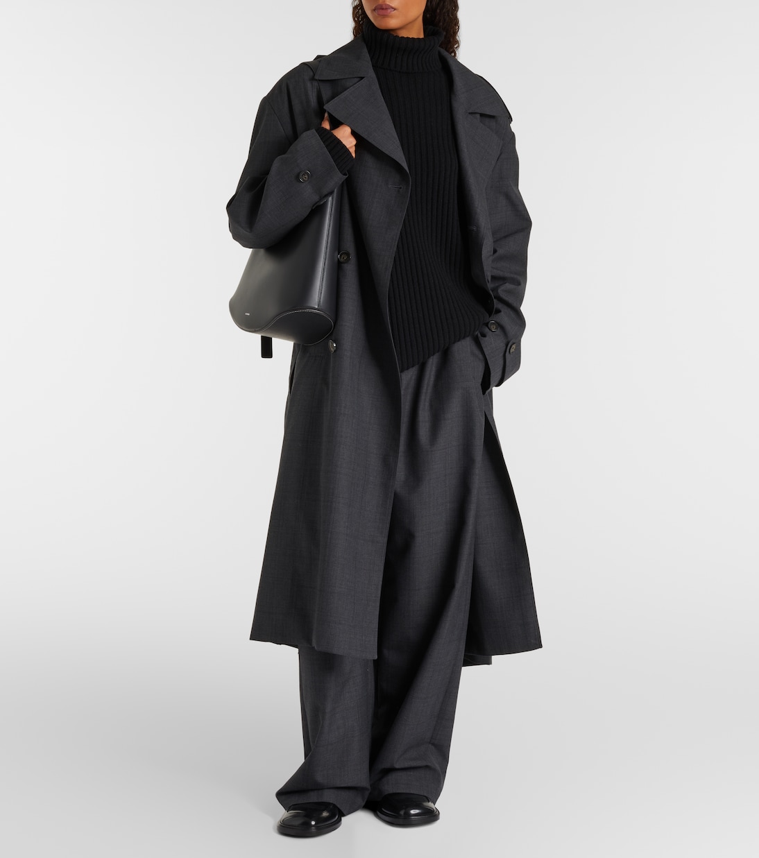 Rollkragenpullover Lindall aus einem Wollgemisch | The Frankie Shop