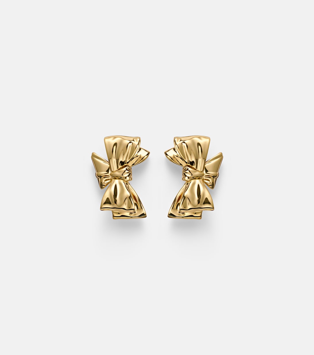 Bow Small gold-plated earrings | Jennifer Fisher