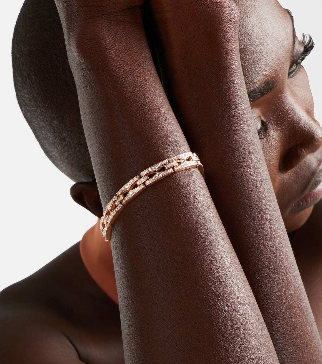 Armband B.zero1 aus 18kt Roségold (750/1000) mit Diamanten | Bvlgari