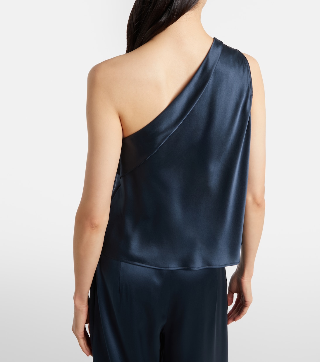 One-Shoulder-Top aus Seidensatin | The Sei