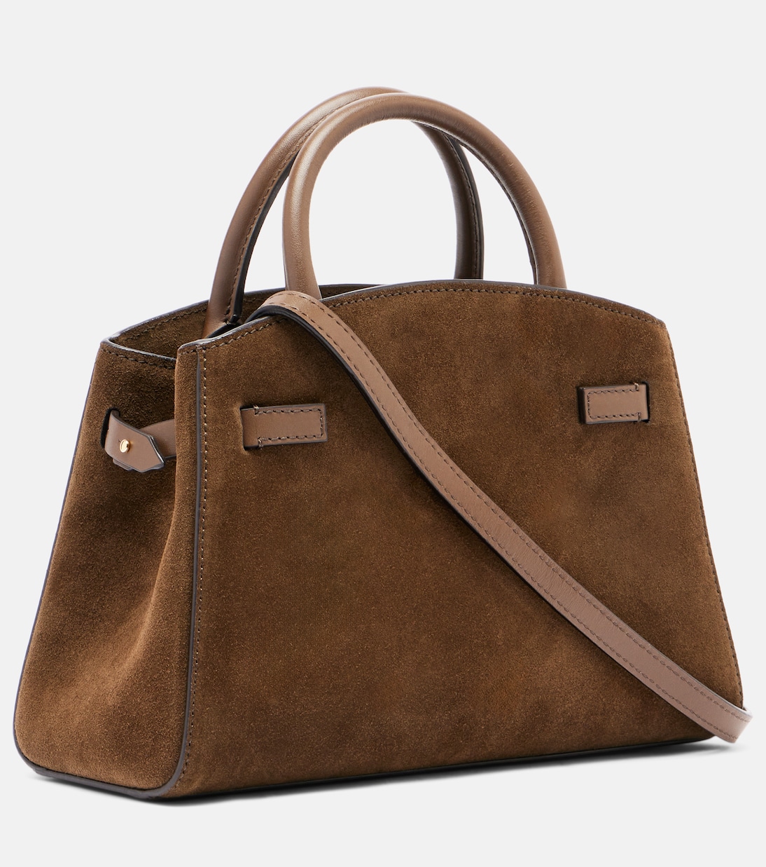 Hudson Small suede top-handle bag | DeMellier