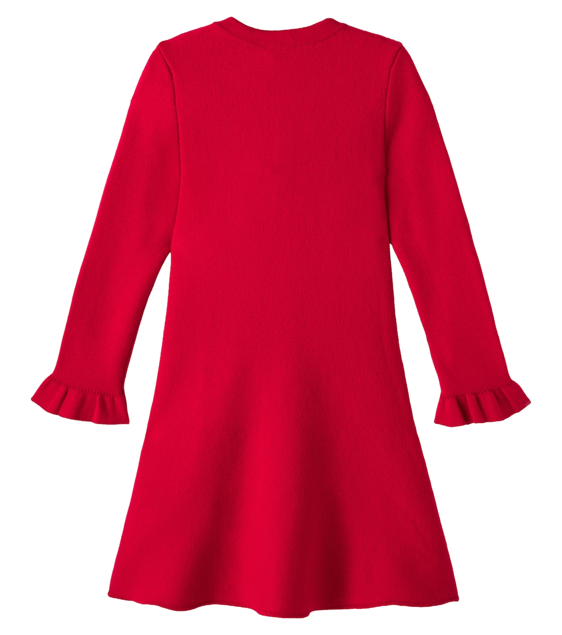 Floral-appliqué wool and cotton-blend dress | Self-Portrait Kids