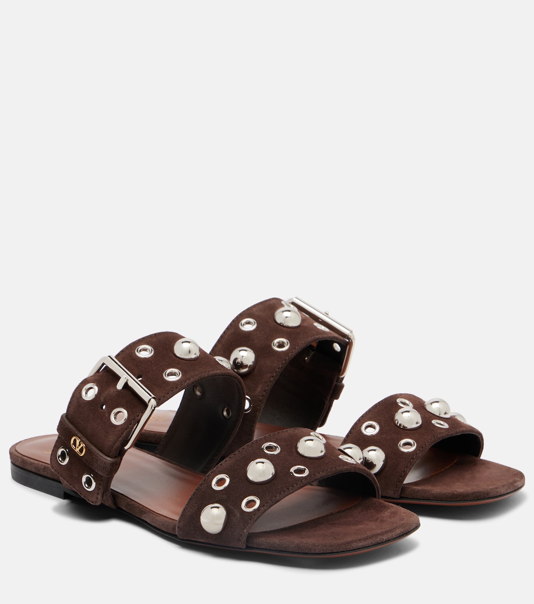 Nellcote studded suede sandals | Valentino Garavani